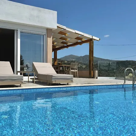 Michael Private Villa, Private Swimming Pool, Garden, Panoramic Sunset Villa Triopetra