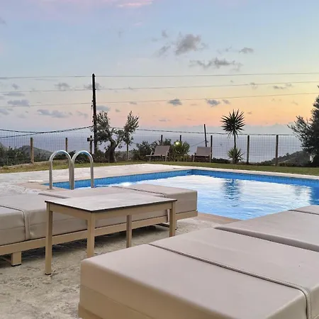 Villa Michael Private Villa, Private Swimming Pool, Garden, Panoramic Sunset Triopetra